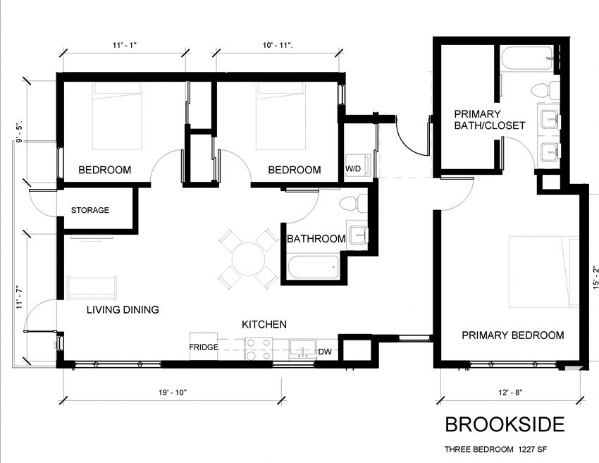 Three Bedroom Two Bath